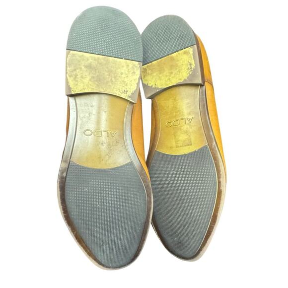 Aldo Mulligan Cognac Brown Leather Oxford Dress Shoes Non-Slip Men's 10.5 - Picture 7 of 12